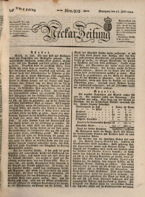 Neckar-Zeitung Donnerstag 25. Juli 1822