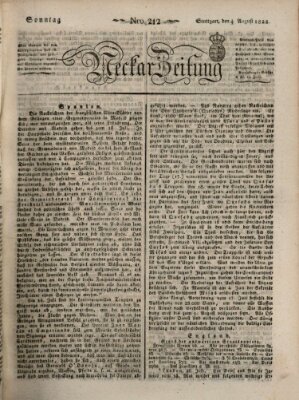 Neckar-Zeitung Sonntag 4. August 1822