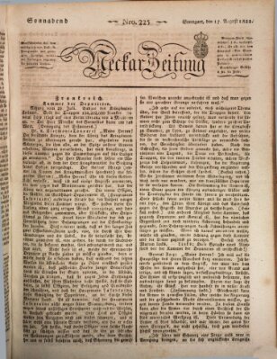 Neckar-Zeitung Samstag 17. August 1822