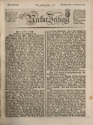 Neckar-Zeitung Sonntag 18. August 1822