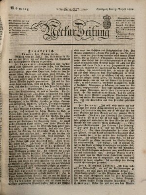 Neckar-Zeitung Montag 19. August 1822