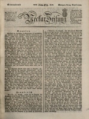 Neckar-Zeitung Samstag 24. August 1822