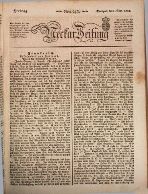 Neckar-Zeitung Freitag 6. September 1822