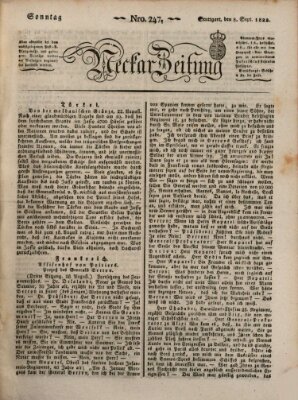 Neckar-Zeitung Sonntag 8. September 1822