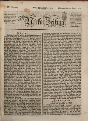 Neckar-Zeitung Mittwoch 11. September 1822