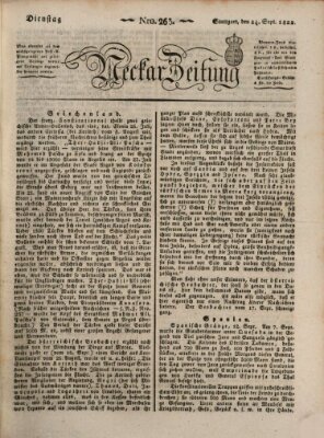 Neckar-Zeitung Dienstag 24. September 1822