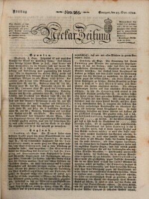 Neckar-Zeitung Freitag 27. September 1822