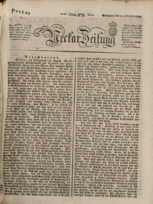 Neckar-Zeitung Freitag 11. Oktober 1822