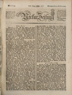 Neckar-Zeitung Montag 21. Oktober 1822