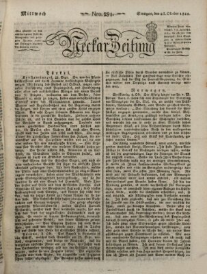 Neckar-Zeitung Mittwoch 23. Oktober 1822