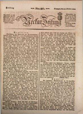 Neckar-Zeitung Freitag 25. Oktober 1822