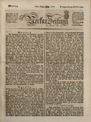 Neckar-Zeitung Montag 28. Oktober 1822