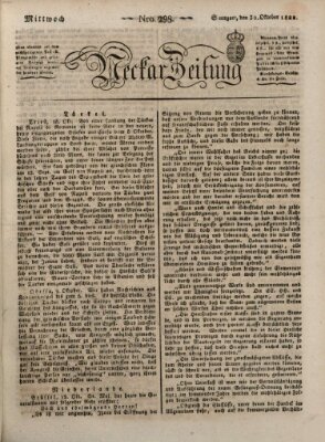 Neckar-Zeitung Mittwoch 30. Oktober 1822