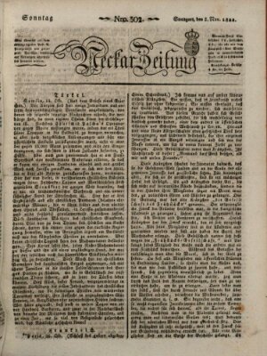 Neckar-Zeitung Sonntag 3. November 1822