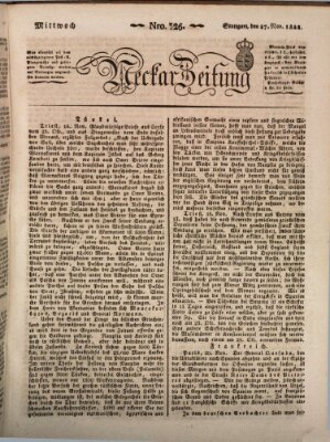 Neckar-Zeitung Mittwoch 27. November 1822