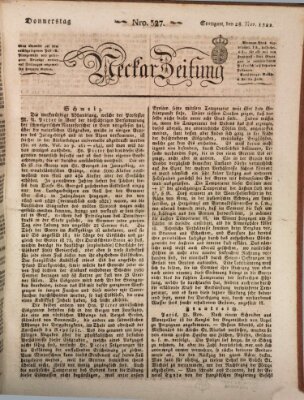 Neckar-Zeitung Donnerstag 28. November 1822