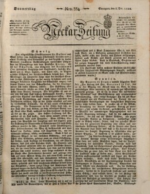 Neckar-Zeitung Donnerstag 5. Dezember 1822