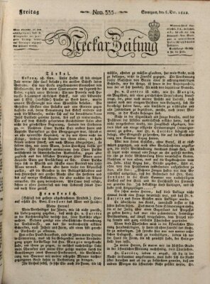 Neckar-Zeitung Freitag 6. Dezember 1822