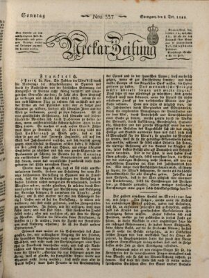 Neckar-Zeitung Sonntag 8. Dezember 1822