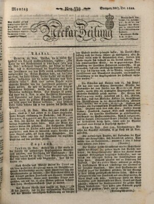 Neckar-Zeitung Montag 9. Dezember 1822