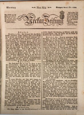 Neckar-Zeitung Montag 23. Dezember 1822