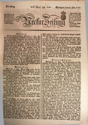 Neckar-Zeitung Dienstag 21. Januar 1823