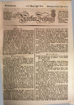 Neckar-Zeitung Samstag 25. Januar 1823