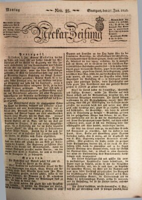 Neckar-Zeitung Montag 27. Januar 1823