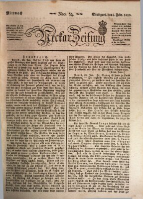 Neckar-Zeitung Mittwoch 5. Februar 1823