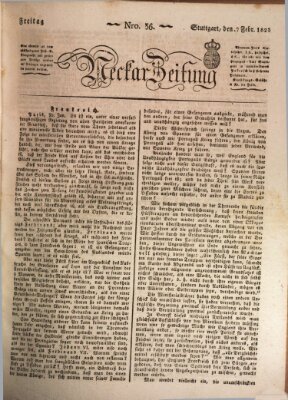 Neckar-Zeitung Freitag 7. Februar 1823