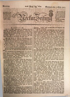 Neckar-Zeitung Montag 10. Februar 1823