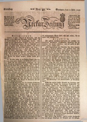 Neckar-Zeitung Dienstag 11. Februar 1823