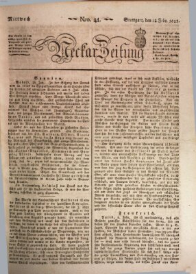 Neckar-Zeitung Mittwoch 12. Februar 1823