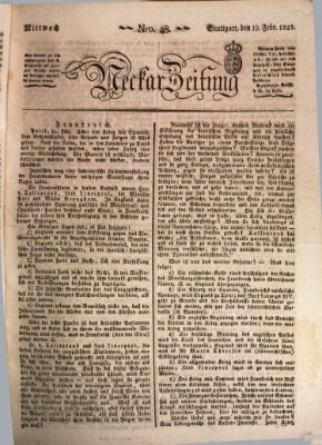 Neckar-Zeitung Mittwoch 19. Februar 1823