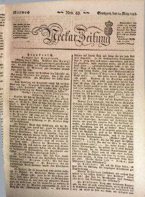 Neckar-Zeitung Mittwoch 12. März 1823