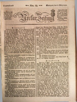 Neckar-Zeitung Samstag 15. März 1823