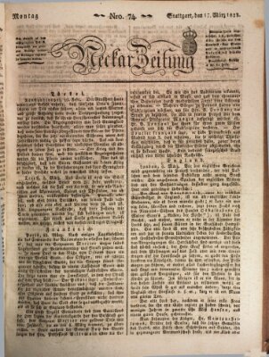 Neckar-Zeitung Montag 17. März 1823