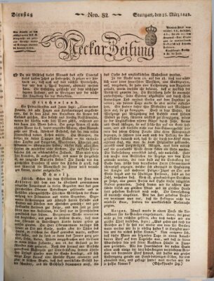 Neckar-Zeitung Dienstag 25. März 1823