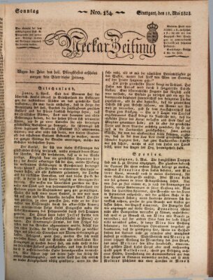 Neckar-Zeitung Sonntag 18. Mai 1823