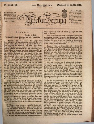 Neckar-Zeitung Samstag 31. Mai 1823