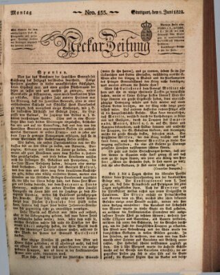 Neckar-Zeitung Montag 9. Juni 1823