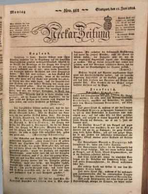 Neckar-Zeitung Montag 16. Juni 1823