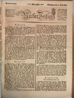 Neckar-Zeitung Donnerstag 19. Juni 1823