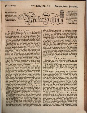 Neckar-Zeitung Mittwoch 25. Juni 1823