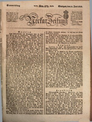 Neckar-Zeitung Donnerstag 26. Juni 1823