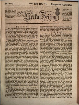 Neckar-Zeitung Montag 30. Juni 1823