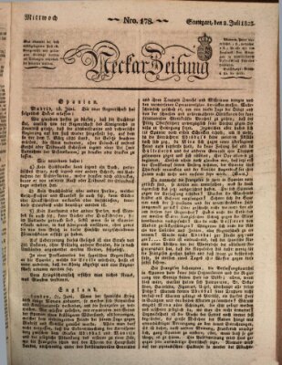 Neckar-Zeitung Mittwoch 2. Juli 1823