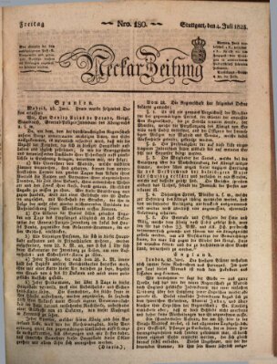 Neckar-Zeitung Freitag 4. Juli 1823