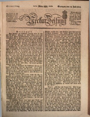 Neckar-Zeitung Donnerstag 10. Juli 1823