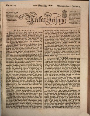 Neckar-Zeitung Sonntag 13. Juli 1823